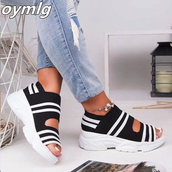 women new vulcanize shoes striped thick bottom summer sports fish mouth large shoes casual slip on ladies plus size sneakers, Black
women new vulcanize shoes striped thick bottom summer sports fish mouth large shoes casual slip on ladies plus size sneakers, Black