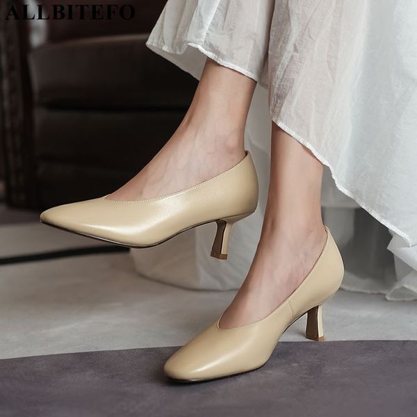allbitefo round toe natural genuine leather high heels women party wedding shoes fashion women heels shoes high heel, Black
allbitefo round toe natural genuine leather high heels women party wedding shoes fashion women heels shoes high heel, Black