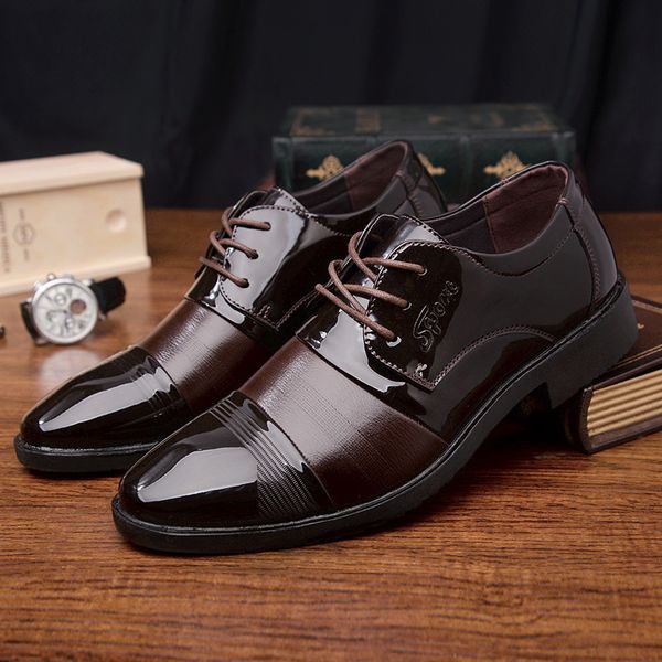 mens leather shoes brown dress shoes men oxford formal mens wedding business office mans shoe zapatos elegantes de hombre, Black
mens leather shoes brown dress shoes men oxford formal mens wedding business office mans shoe zapatos elegantes de hombre, Black