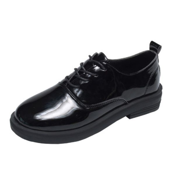 2020 black small leather shoes women's wild flat round head lace-up soft leather flat shoes british retro college style
2020 black small leather shoes women's wild flat round head lace-up soft leather flat shoes british retro college style