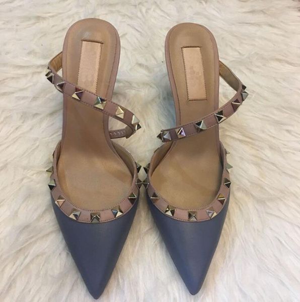 2020 designer pointed with studs high heels patent leather rivets sandals women shoes valentine high heel shoes, Black
2020 designer pointed with studs high heels patent leather rivets sandals women shoes valentine high heel shoes, Black
