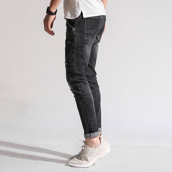 men's jeans vogue nice denim cotton men full length slim straight soft comfort casual style zip button pocket four seasons, Blue
men's jeans vogue nice denim cotton men full length slim straight soft comfort casual style zip button pocket four seasons, Blue