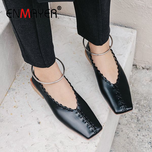 enmayer 2020 square heel novelty square toe high heel basic genuine leather women shoes casual slip-on pumps women shoes 34-40, Black
enmayer 2020 square heel novelty square toe high heel basic genuine leather women shoes casual slip-on pumps women shoes 34-40, Black
