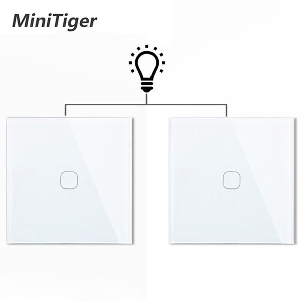 minitiger eu 1 gang 2 way wall light controller smart home automation touch switch switch waterproof and fireproof 2pcs/pack
minitiger eu 1 gang 2 way wall light controller smart home automation touch switch switch waterproof and fireproof 2pcs/pack