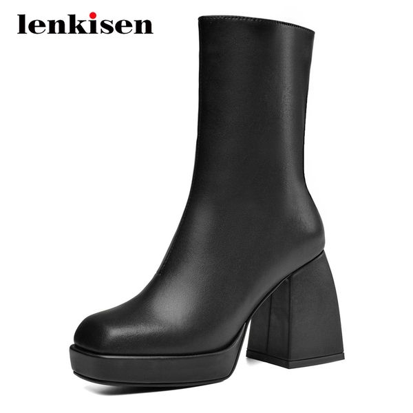 lenkisen моды сапоги из натуральной кожи платформы улица моды супер высокой пятки квадратный носок молнии ночной клуб середины икры сапоги l, Black
lenkisen моды сапоги из натуральной кожи платформы улица моды супер высокой пятки квадратный носок молнии ночной клуб середины икры сапоги l, Black