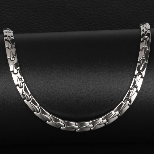 pure titanium men's necklaces domineering simple water-drop radiation-proof health-care circles magnet korean jewelry, Silver
pure titanium men's necklaces domineering simple water-drop radiation-proof health-care circles magnet korean jewelry, Silver