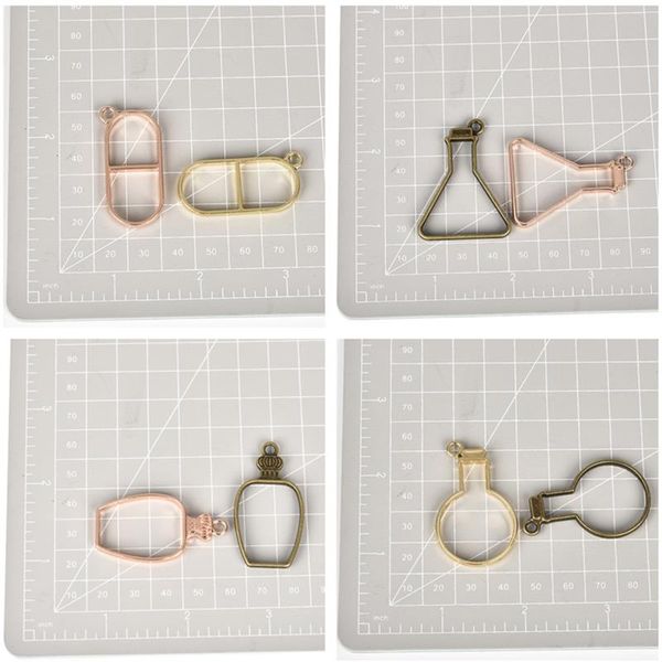 5pcs floating bottle charm blank open bezels hollow pendant setting uv resin metal frame for diy jewelry making handmade
5pcs floating bottle charm blank open bezels hollow pendant setting uv resin metal frame for diy jewelry making handmade