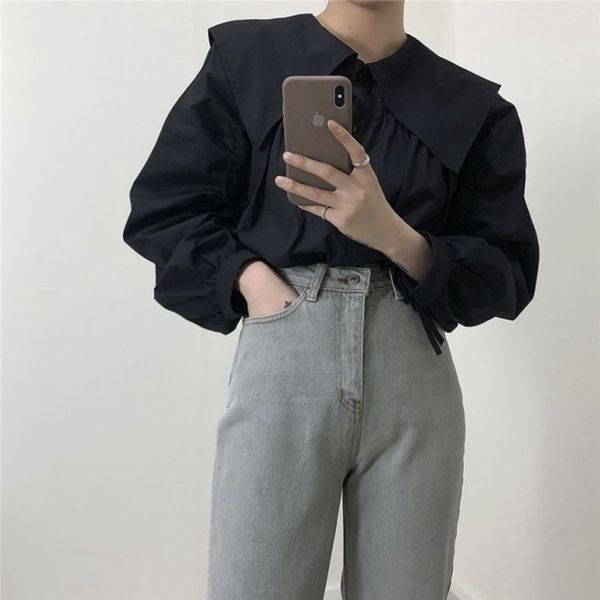 women's blouses & shirts loose stylish sweet fashion office lady brief fresh long sleeves women drawstring lace-up solid casual full r, White
women's blouses & shirts loose stylish sweet fashion office lady brief fresh long sleeves women drawstring lace-up solid casual full r, White