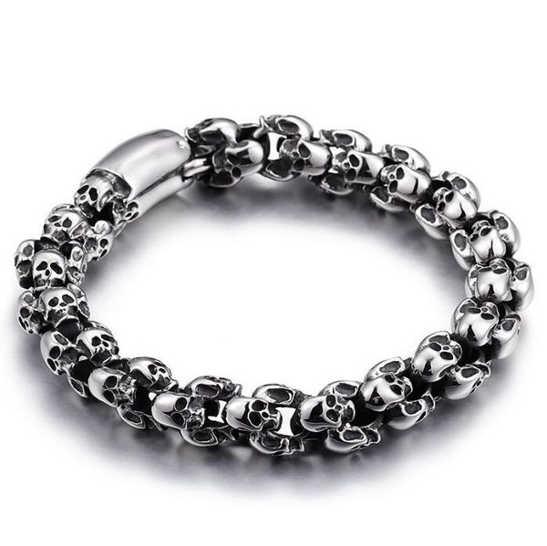 fashion retro gold skull bracelets big style men charm stainless steel bracelet jewelry for men hg12, Golden;silver
fashion retro gold skull bracelets big style men charm stainless steel bracelet jewelry for men hg12, Golden;silver