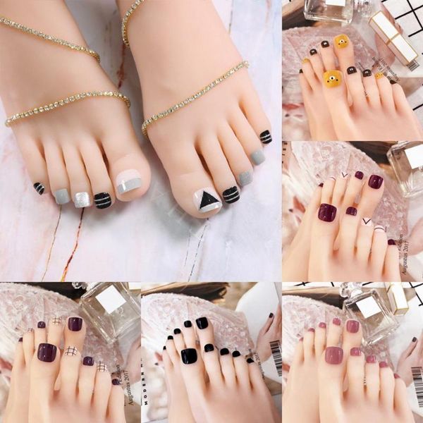 24pcs pro artificial acrylic toe false nails tips multi-color foot fake nails for manicure tools nail art decoration faux, Red;gold
24pcs pro artificial acrylic toe false nails tips multi-color foot fake nails for manicure tools nail art decoration faux, Red;gold