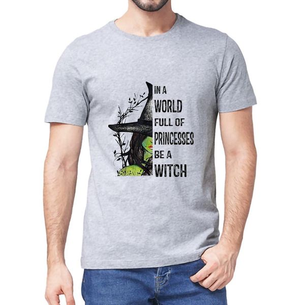 summer fashion in a world full of princesses be a witch halloween gift vintage men's neck short sleeves cotton t-shirt women tee
summer fashion in a world full of princesses be a witch halloween gift vintage men's neck short sleeves cotton t-shirt women tee
