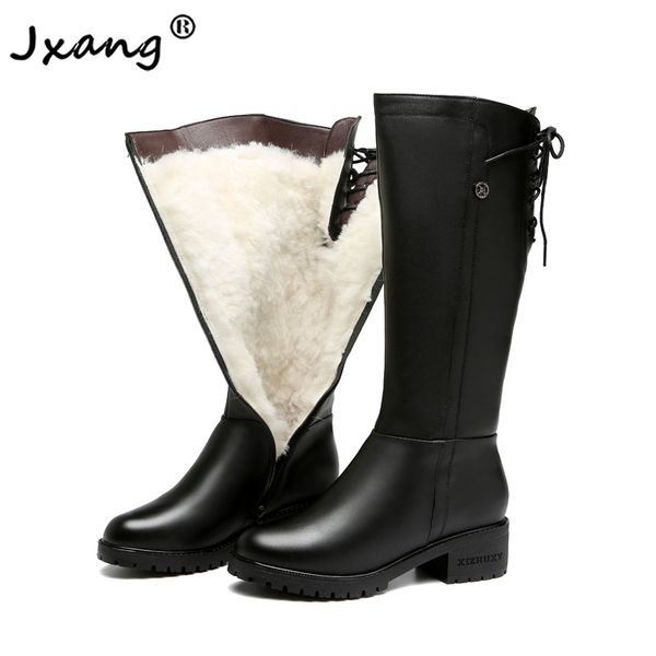 habhuckn 2020 new fashion women genuine leather cowhide winter all wool knee high boots big size 41 42 43 warm snow boots woman, Black
habhuckn 2020 new fashion women genuine leather cowhide winter all wool knee high boots big size 41 42 43 warm snow boots woman, Black