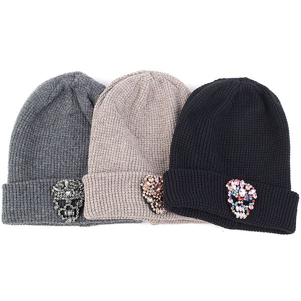 beanie/skull caps soft wool cotton knitting woman skull bone rhinestones accessories beanies hats skullies for ladies girls, Blue;gray
beanie/skull caps soft wool cotton knitting woman skull bone rhinestones accessories beanies hats skullies for ladies girls, Blue;gray