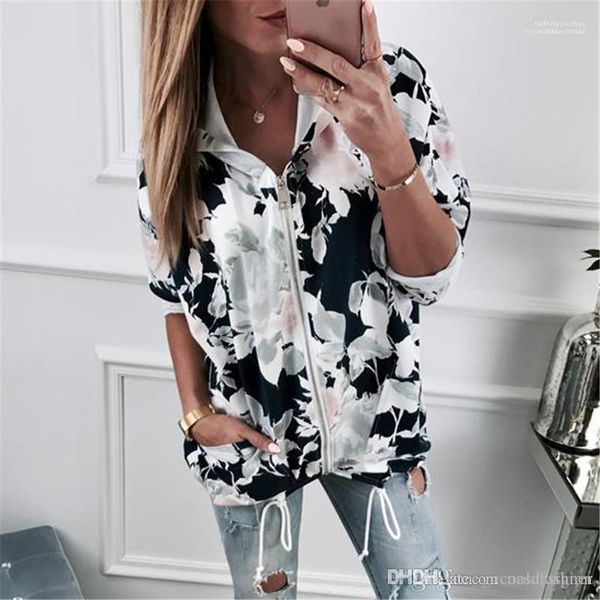 women loose outerwear with pocket spring floral printed female coat fashion designer hooded ladies jackets casual panelled, Black;brown
women loose outerwear with pocket spring floral printed female coat fashion designer hooded ladies jackets casual panelled, Black;brown