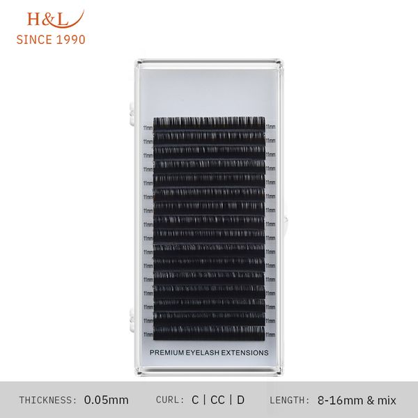 h&l since 1990 16rows 0.05 thickness individual eyelash lashes maquiagem cilios for professionals soft mink eyelash extension
h&l since 1990 16rows 0.05 thickness individual eyelash lashes maquiagem cilios for professionals soft mink eyelash extension