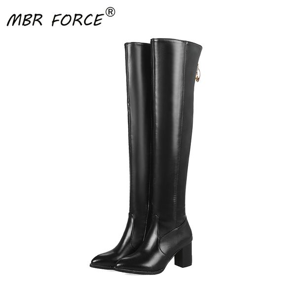 mbr force 2020 ladies fashion winter pu leather shoes waterproof non-slip women's shoes rubber high-heeled high-tube warm boots, Black
mbr force 2020 ladies fashion winter pu leather shoes waterproof non-slip women's shoes rubber high-heeled high-tube warm boots, Black