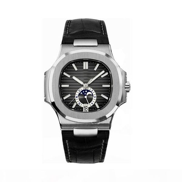 luxury mens watch pp nautilus 5726a series 40mm moon phase dial sapphire glass automatic leather strap men designer sports watch, Slivery;brown
luxury mens watch pp nautilus 5726a series 40mm moon phase dial sapphire glass automatic leather strap men designer sports watch, Slivery;brown