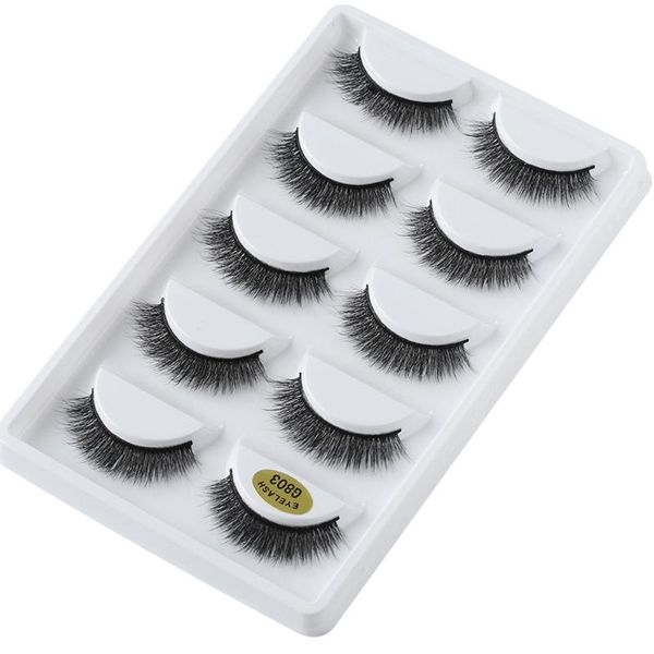 5 pairs wispy style false eyelashes 3d mink hair thick natural long cilia eye lasheshandmade extension tools makeup tools
5 pairs wispy style false eyelashes 3d mink hair thick natural long cilia eye lasheshandmade extension tools makeup tools