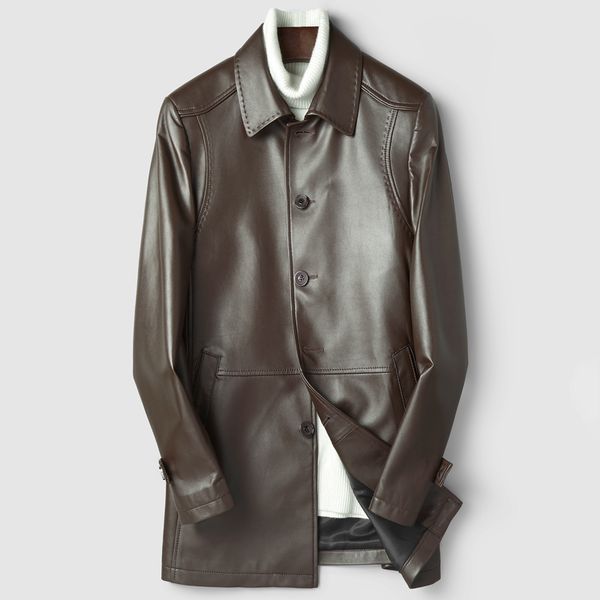 genuine leather jacket autumn winter jacket men down sheepskin coat men windbreaker long coat d-01-1709 my1171, Black
genuine leather jacket autumn winter jacket men down sheepskin coat men windbreaker long coat d-01-1709 my1171, Black