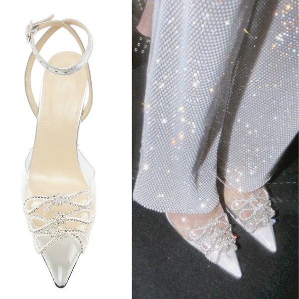 2020 summer pvc bow sandals women rhinestones ankle strap high heels shoes women fashion ladies crystal bling bling, Black
2020 summer pvc bow sandals women rhinestones ankle strap high heels shoes women fashion ladies crystal bling bling, Black