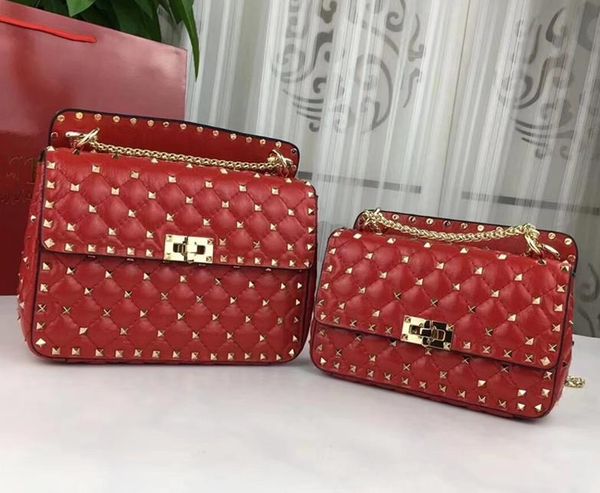 designer-size 24cm 20cm studs rivet flap chain bag luxury genuine leather handbag purse designer plaid chain shoulder bags
designer-size 24cm 20cm studs rivet flap chain bag luxury genuine leather handbag purse designer plaid chain shoulder bags
