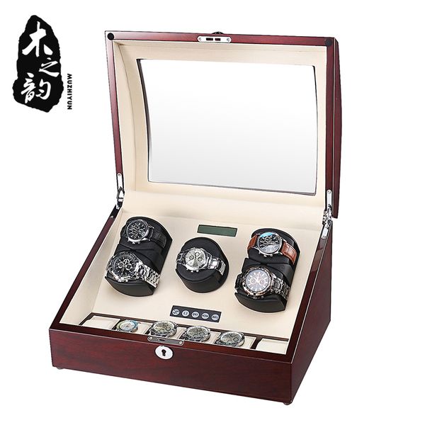 watch winder box case storage shaker display automatic wooden five motors 11 slots winder rotation holder organizer piano finish, Black;blue
watch winder box case storage shaker display automatic wooden five motors 11 slots winder rotation holder organizer piano finish, Black;blue