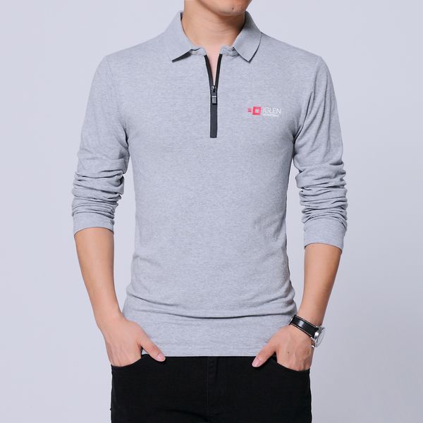 2020 honey comb grey and blue color man's autumn men's long-sleeved trendy brand cotton zipper lapel advertising t-shirt, Black
2020 honey comb grey and blue color man's autumn men's long-sleeved trendy brand cotton zipper lapel advertising t-shirt, Black