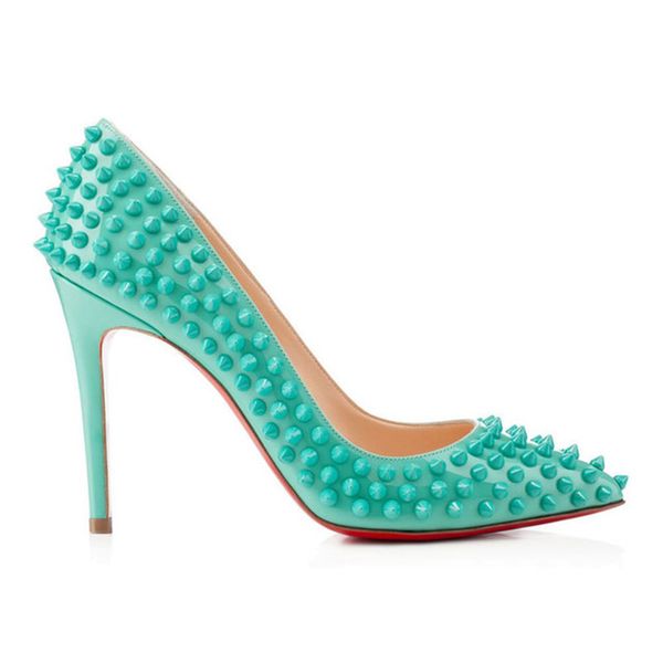 high-end fine characteristics rivets high-heeled women single ladies shoes with leather shoes green classic women's, Black
high-end fine characteristics rivets high-heeled women single ladies shoes with leather shoes green classic women's, Black
