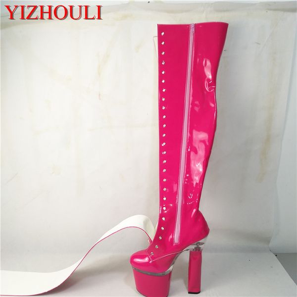 new female crossing knee boots, and comfortable fashionable square heel circular toe, 18 centimeters tall heel boots, Black
new female crossing knee boots, and comfortable fashionable square heel circular toe, 18 centimeters tall heel boots, Black