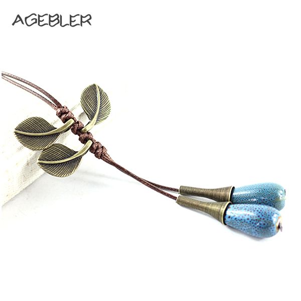long ceramic necklace for women sweater chain handmade tassel jewelry boho necklaces & pendants with leaf green red blue, Silver
long ceramic necklace for women sweater chain handmade tassel jewelry boho necklaces & pendants with leaf green red blue, Silver