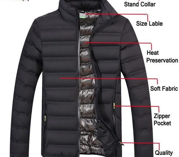 mens light windbreaker slim fit winter parka coat streetwear men bomber male sportswear autumn jacket ly191225, Black;brown
mens light windbreaker slim fit winter parka coat streetwear men bomber male sportswear autumn jacket ly191225, Black;brown