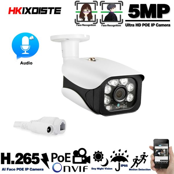 Cameras Outdoor Waterproof CCTV Security Surveillance Camera 5mp Poe Hd Night Vision Monitoring Bullet Camera ONVIF
Cameras Outdoor Waterproof CCTV Security Surveillance Camera 5mp Poe Hd Night Vision Monitoring Bullet Camera ONVIF