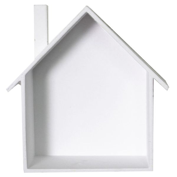 wall mounted house shaped craft painted ornament storage shelf wooden bedroom 
wall mounted house shaped craft painted ornament storage shelf wooden bedroom