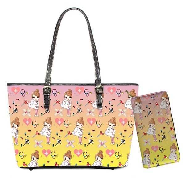 gradient women pu leather handbags set fairy dentist casual shoulder bags cartoon tooth pattern tote bag for ladies
gradient women pu leather handbags set fairy dentist casual shoulder bags cartoon tooth pattern tote bag for ladies
