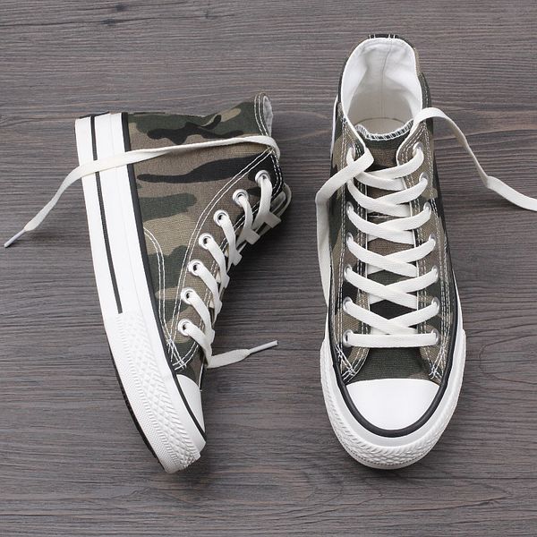 spring summer versatile high-ulzzang camouflage canvas shoes, Black
spring summer versatile high-ulzzang camouflage canvas shoes, Black
