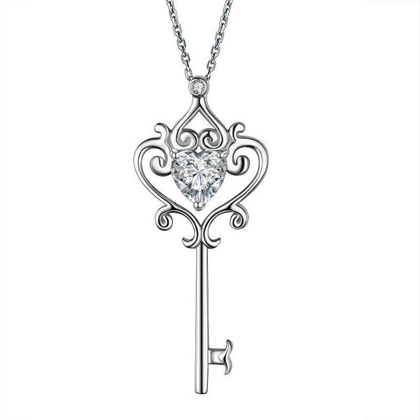 exquisite women pendant necklaces love heart key 925 sterling silver pendant necklace vintage style 1.5 ct created diamond
exquisite women pendant necklaces love heart key 925 sterling silver pendant necklace vintage style 1.5 ct created diamond