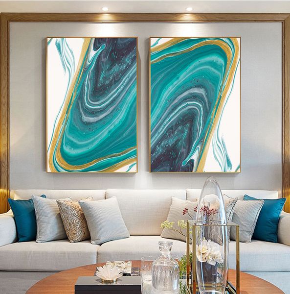 gold and blue ink bloom modern abstract canvas painting nordic posters and prints wall art pictures for living room home decor
gold and blue ink bloom modern abstract canvas painting nordic posters and prints wall art pictures for living room home decor