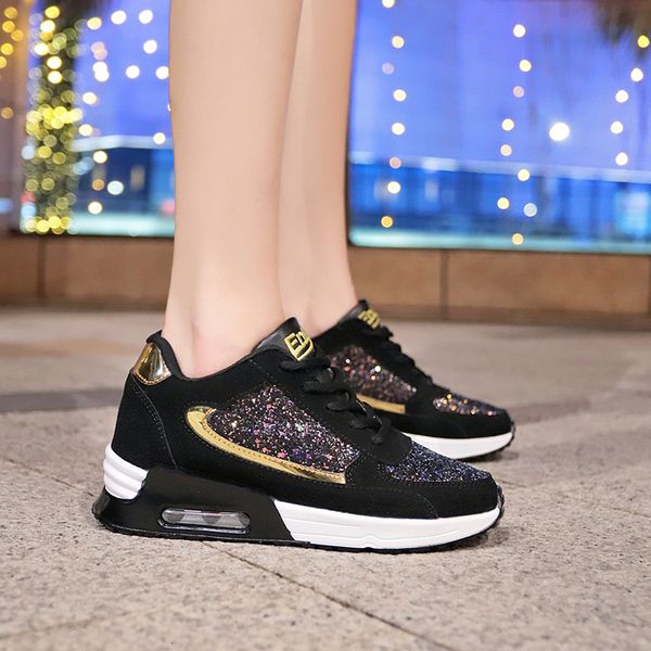 2020 женщины glitter кроссовки walking коренастый обувь зимняя мода повседневная обувь женщины высота увеличение кроссовки tenis feminino, Black
2020 женщины glitter кроссовки walking коренастый обувь зимняя мода повседневная обувь женщины высота увеличение кроссовки tenis feminino, Black