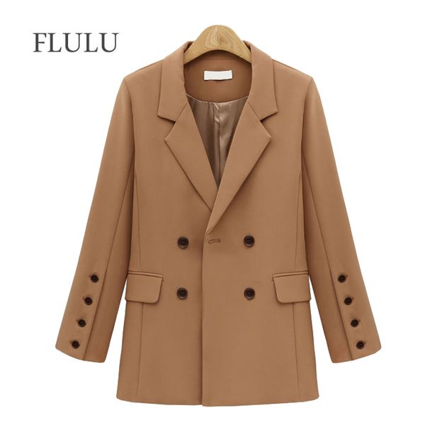 flulu autumn winter suit blazer women 2020 new casual double breasted pocket women jackets elegant long sleeve blazer outerwear, White;black
flulu autumn winter suit blazer women 2020 new casual double breasted pocket women jackets elegant long sleeve blazer outerwear, White;black