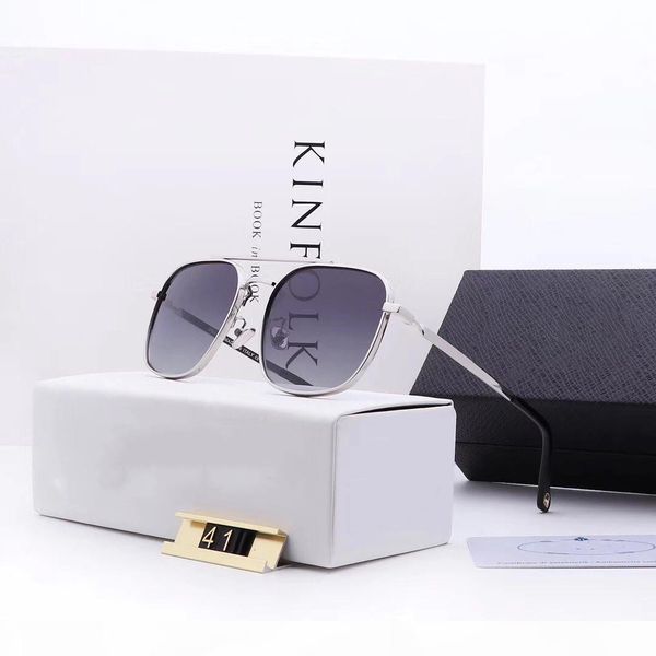 luxury mens sunglasses designer fashion style sunglass for men brand summer womens glass uv400 with box and logo very p41, White;black
luxury mens sunglasses designer fashion style sunglass for men brand summer womens glass uv400 with box and logo very p41, White;black