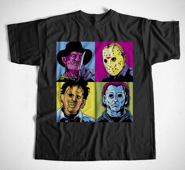 new fashion cool casual t-shirt summer paired t-shirt horror pop cult film freddy jason leatherface meyers warhol murder t-shirt
new fashion cool casual t-shirt summer paired t-shirt horror pop cult film freddy jason leatherface meyers warhol murder t-shirt
