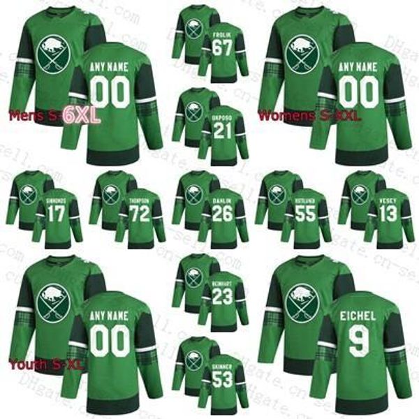 custom s-6xl 2020 st. patrick day jack eichel jersey buffalo sabres rasmus dahlin skinner marcus johansson sam reinhart rasmus ristolainen, Black;red
custom s-6xl 2020 st. patrick day jack eichel jersey buffalo sabres rasmus dahlin skinner marcus johansson sam reinhart rasmus ristolainen, Black;red