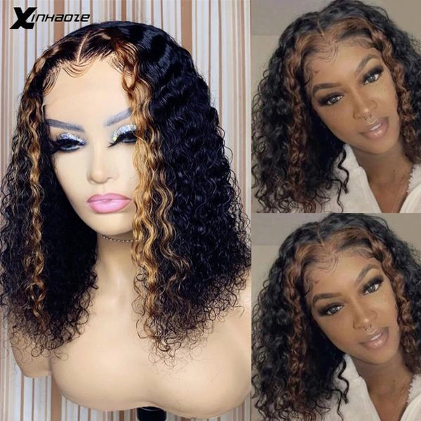 lace wigs deep part front wave highlight short bob human hair for black women brazilian wet and, Black;brown
lace wigs deep part front wave highlight short bob human hair for black women brazilian wet and, Black;brown