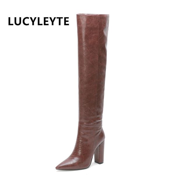 2020 european and american style thick heel fashion boots pointed super high heel large size high tube winter boots women, Black
2020 european and american style thick heel fashion boots pointed super high heel large size high tube winter boots women, Black