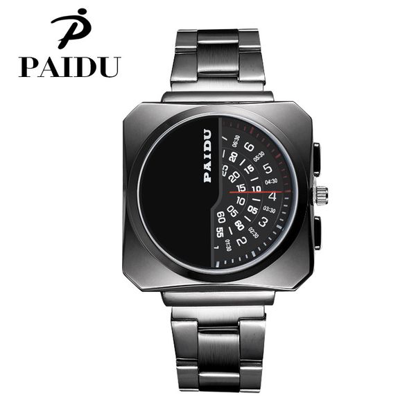 new arrivals timelimited designers paidao mens steel belt quartz watch unique personality square dial classic cool boutique watch ship, Slivery;brown
new arrivals timelimited designers paidao mens steel belt quartz watch unique personality square dial classic cool boutique watch ship, Slivery;brown