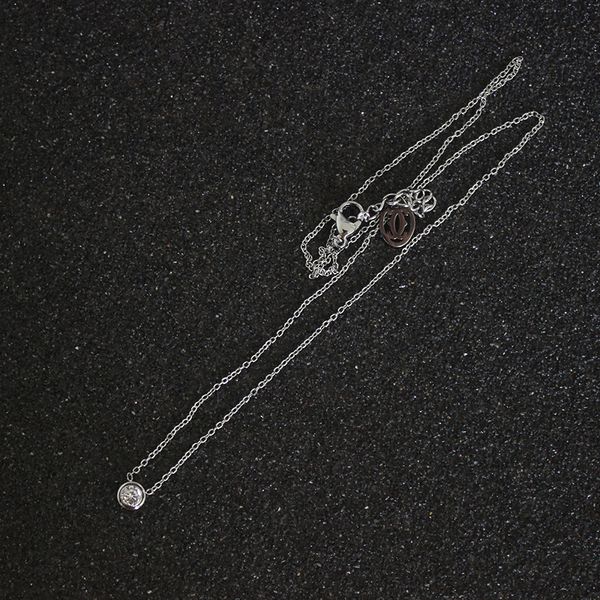 925 silver wedding necklace woman diamond necklace chain wedding party fine jewelry