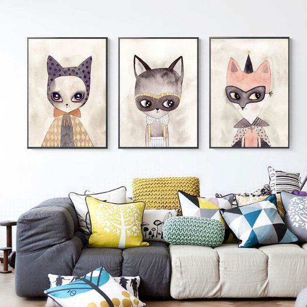 cute animal wall art print poster kawaii cat fox nursery kids room wall decor pictures for living room canvas printed paintings
cute animal wall art print poster kawaii cat fox nursery kids room wall decor pictures for living room canvas printed paintings