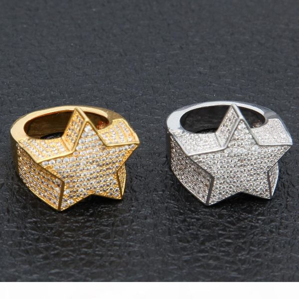 men's fashion copper gold color plated ring exaggerate iced out cz stone star shape ring jewelry, Silver
men's fashion copper gold color plated ring exaggerate iced out cz stone star shape ring jewelry, Silver
