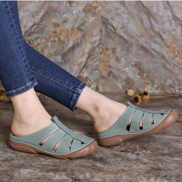 new women sandals 2020 summer retro pu leather ladies shoe slip-on comfortable mother sandals woman summer shoes size plus 43, Black
new women sandals 2020 summer retro pu leather ladies shoe slip-on comfortable mother sandals woman summer shoes size plus 43, Black