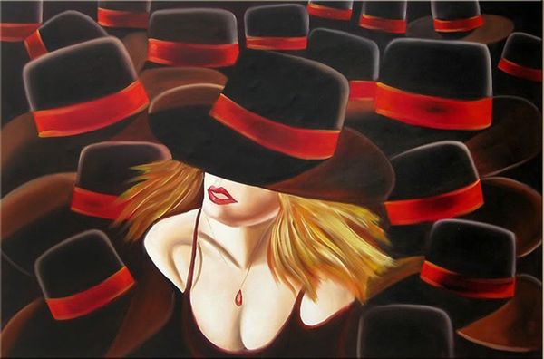 red lips hat woman home decor handpainted &hd print oil paintings on canvas wall art pictures b304
red lips hat woman home decor handpainted &hd print oil paintings on canvas wall art pictures b304